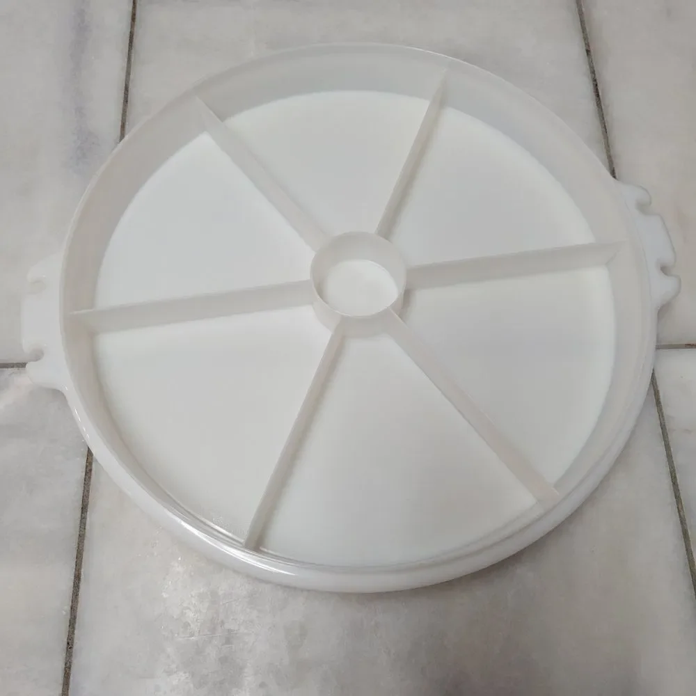 Vintage Tupperware Divided Party Susan Vegetable Serving Tray
